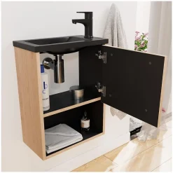 Lave-Mains|Mob-In Ensemble meuble lave-mains NIKA + robinet