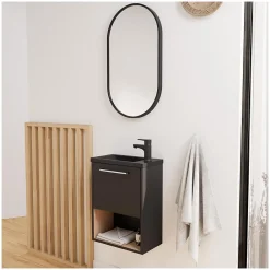 Lave-Mains|Mob-In Ensemble meuble lave-mains NIKA + robinet