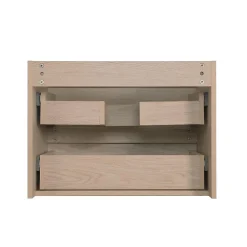 Ensemble Meuble De Salle De Bains|Mob-In Ensemble meuble simple vasque 60cm avec vasque et colonne SORRENTO Décor chêne