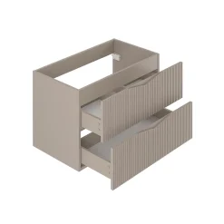 Ensemble Meuble De Salle De Bains|Petits-Meubles Ensemble meuble simple vasque encastree 80cm et colonne Tao Cachemire