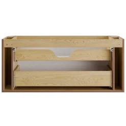 Petits-Meubles Ensemble meuble simple vasque 120cm et colonne Mila Bois