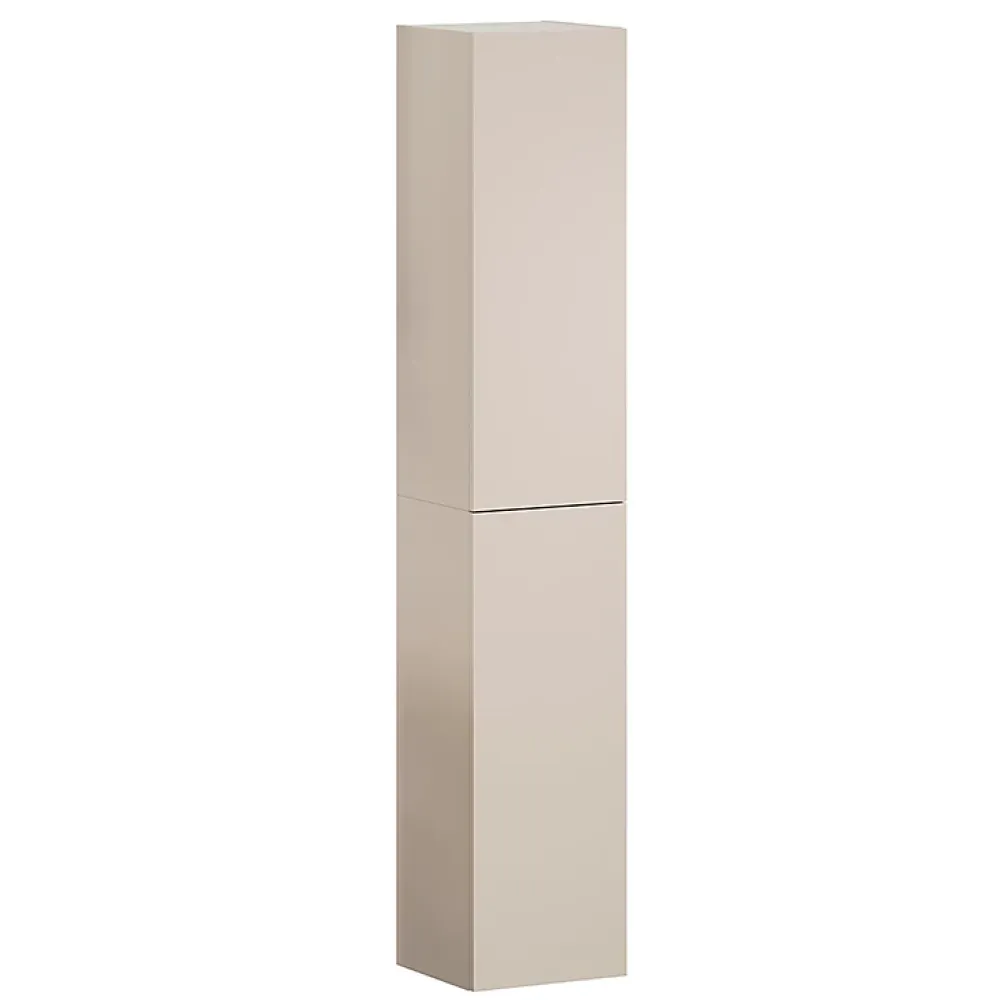 Ensemble Meuble De Salle De Bains|Petits-Meubles Ensemble meuble simple vasque encastree 80cm et colonne Azel Cachemire