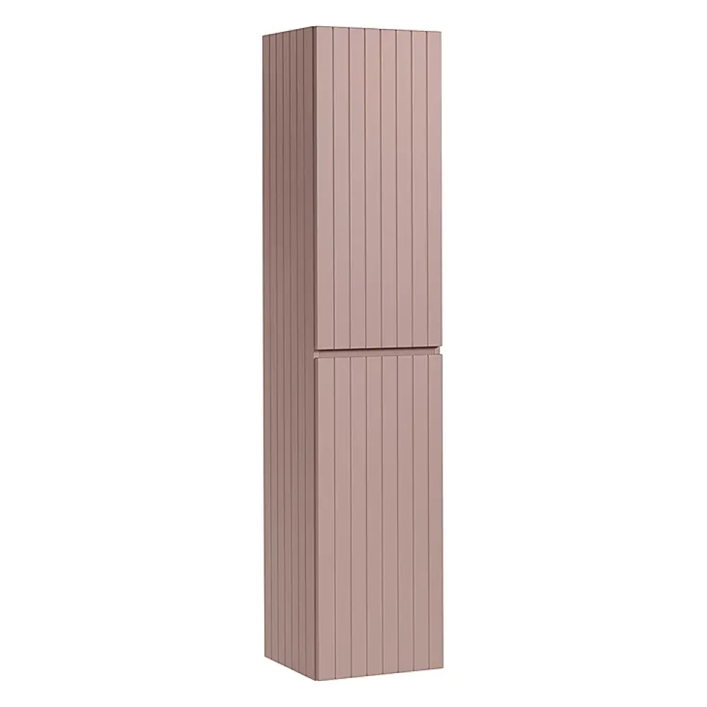 Ensemble Meuble De Salle De Bains|Petits-Meubles Ensemble meuble simple vasque encastree 80cm et colonne Zelie Rose