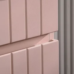 Ensemble Meuble De Salle De Bains|Petits-Meubles Ensemble meuble simple vasque encastree 80cm et colonne Zelie Rose