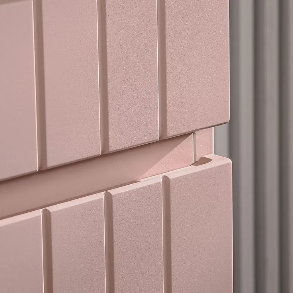 Ensemble Meuble De Salle De Bains|Petits-Meubles Ensemble meuble simple vasque encastree 80cm et colonne Zelie Rose