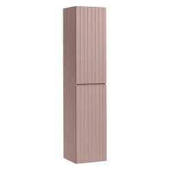 Ensemble Meuble De Salle De Bains|Petits-Meubles Ensemble meuble simple vasque encastree 100cm et colonne Zelie Rose