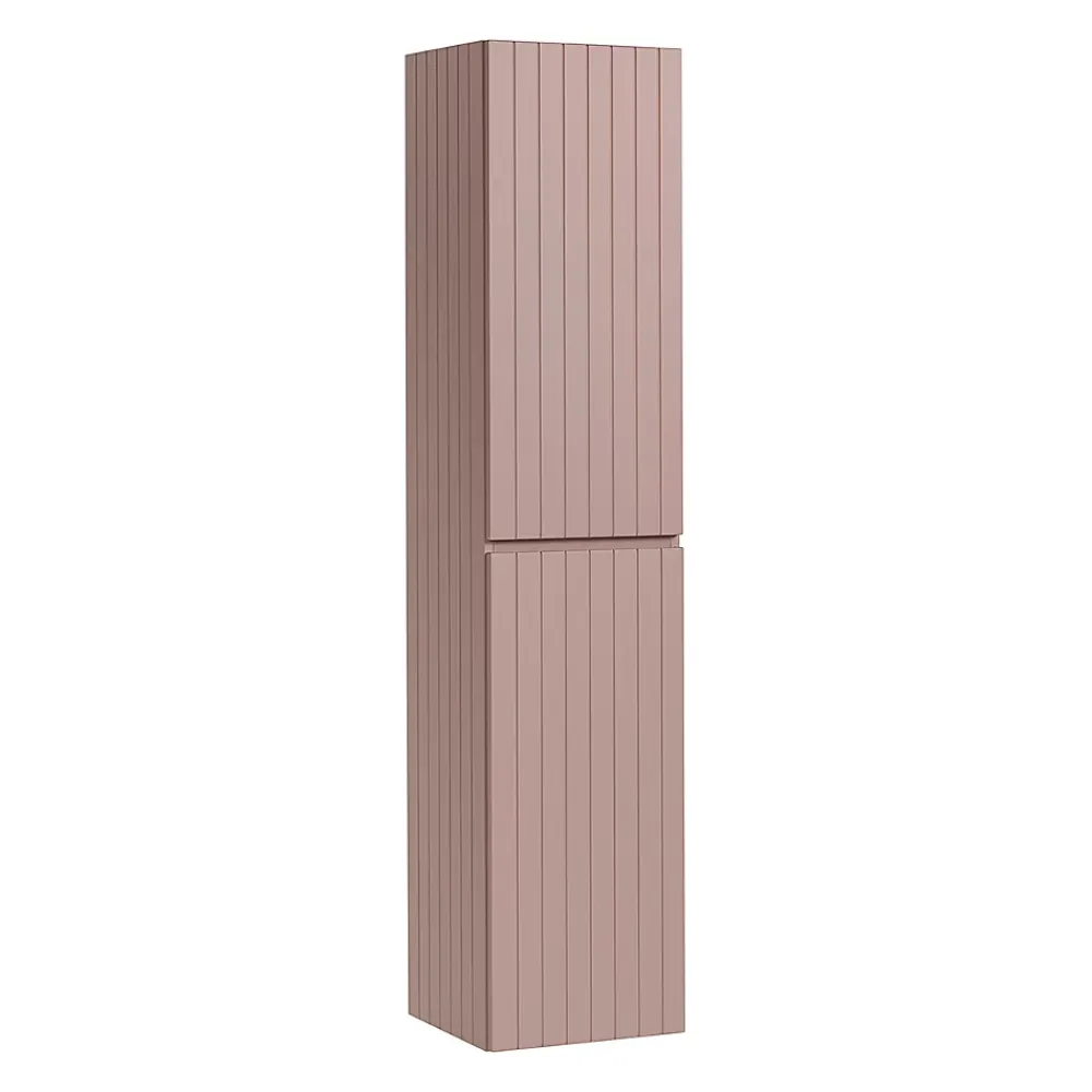 Ensemble Meuble De Salle De Bains|Petits-Meubles Ensemble meuble simple vasque encastree 100cm et colonne Zelie Rose