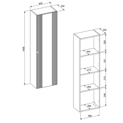 Meuble Sous-Vasque|Petits-Meubles Ensemble meuble sous vasque 120cm et colonne Mila Bois