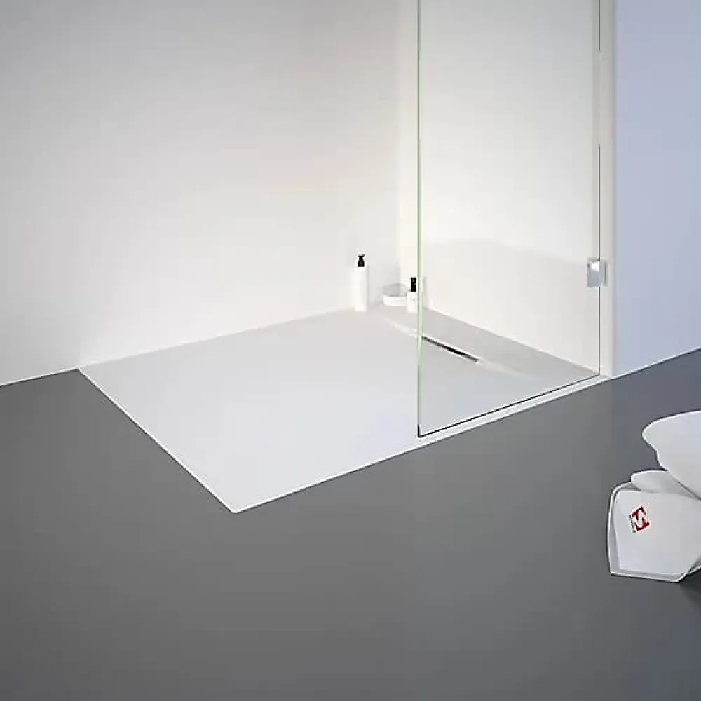 Paroi De Douche|Receveur De Douche|Schulte Ensemble paroi de douche à l'italienne l. 100 x H. 190 cm NewStyle et receveur de douche 80 x 100 cm, blanc et transparent,