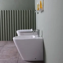 Wc À Poser|Kiamami Valentina Ensemble Sanitaires Wc Et Bidet Encastrés - Blues