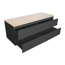 Mob-In Ensemble SORRENTO double vasque suspendu 120cm