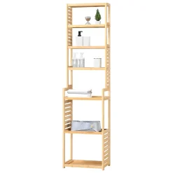 [En.Casa] Etagère à 7 niveaux Forssa pour salle de bain cusine salon 165 x 42 x 28 cm en.casa
