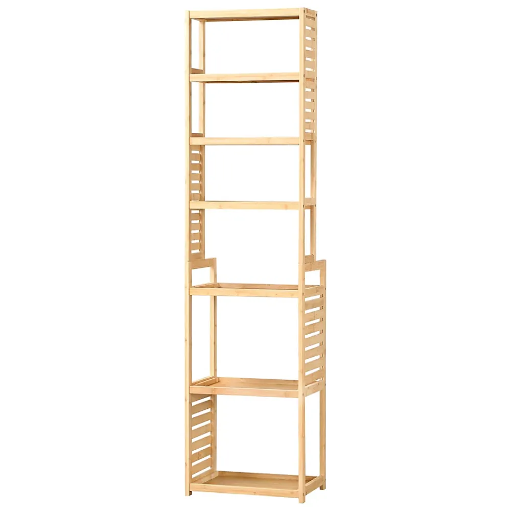 [En.Casa] Etagère à 7 niveaux Forssa pour salle de bain cusine salon 165 x 42 x 28 cm en.casa