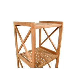 Etagère Salle De Bains|MSV Etagère 3 Niveaux en Bambou 36,5x33x85cm