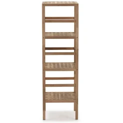 Etagère Salle De Bains|Vs Venta-Stock Etagère Alam en bois de noyer, hauteur 117,5 cm avec 4 niveaux