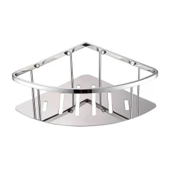 Poalgi Etagère de douche d'angle chromé Inox S304 SKY BATH