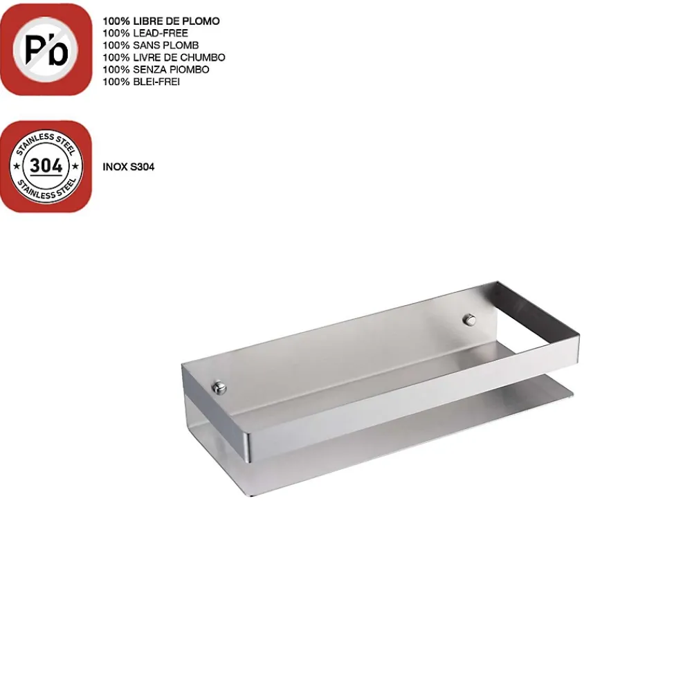 Etagère Salle De Bains|Poalgi Etagère de douche nickel brossé Inox S304 SKY BATH