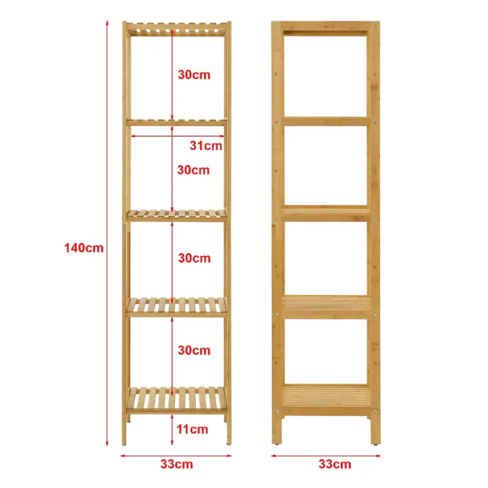 Etagère Salle De Bains|[En.Casa] Etagère de rangement Lierne 33 x 33 x 140 cm en.casa
