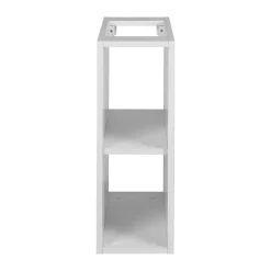3xE Living Etagère de salle de bain, Blanc Mat, 20 x 57 x 46 cm