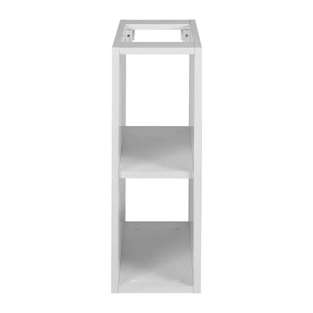 3xE Living Etagère de salle de bain, Blanc Mat, 20 x 57 x 46 cm