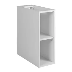 3xE Living Etagère de salle de bain, Blanc Mat, 20 x 57 x 46 cm