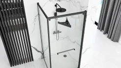 Etagère Salle De Bains|Rea ETAGÈRE DE SALLE DE BAIN SF07-B BLACK