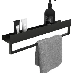 Meuble De Salle De Bains Faible Profondeur|Etagère Salle De Bains|Rea ETAGÈRE DE SALLE DE BAIN SF01-600-B BLACK