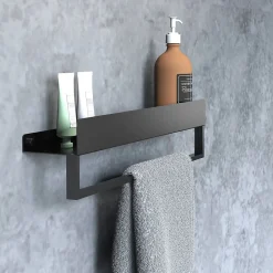 Meuble De Salle De Bains Faible Profondeur|Etagère Salle De Bains|Rea ETAGÈRE DE SALLE DE BAIN SF01-600-B BLACK