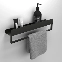 Meuble De Salle De Bains Faible Profondeur|Etagère Salle De Bains|Rea ETAGÈRE DE SALLE DE BAIN SF01-600-B BLACK