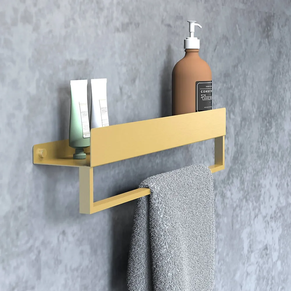 Etagère Salle De Bains|Rea ETAGÈRE DE SALLE DE BAIN SF01-450-BG BRUSH GOLD