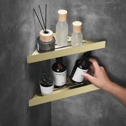 Etagère Salle De Bains|Rea ETAGÈRE DE SALLE DE BAIN SF07-BG BRUSH GOLD