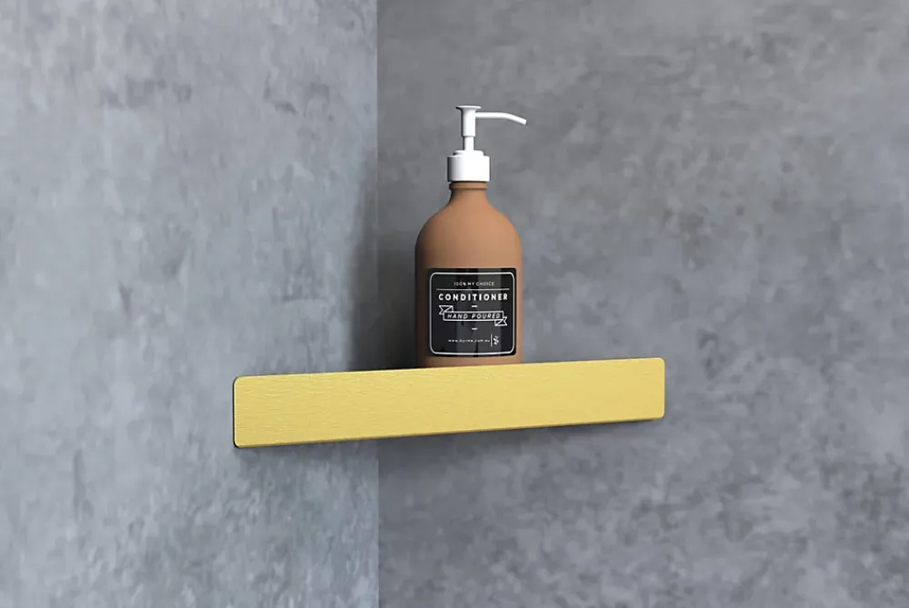 Etagère Salle De Bains|Rea ETAGÈRE DE SALLE DE BAIN SF07-BG BRUSH GOLD