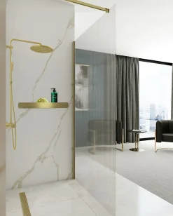 Etagère Salle De Bains|Rea ETAGÈRE DE SALLE DE BAIN SF03-450-BG BRUSH GOLD