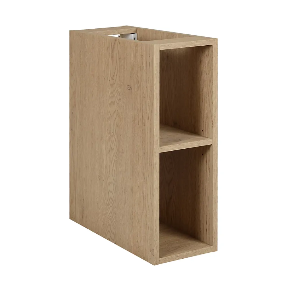 Furnidea Etagère de salle de bain suspendue SIMPLE chêne clair 20 cm