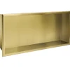 Etagère Salle De Bains|Meuble De Salle De Bains Faible Profondeur|Rea ETAGÈRE DE SALLE TUTUMI 30X60X10 BRUSH GOLD