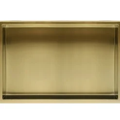 Etagère Salle De Bains|Meuble De Salle De Bains Faible Profondeur|Rea ETAGÈRE DE SALLE TUTUMI 30X60X10 BRUSH GOLD