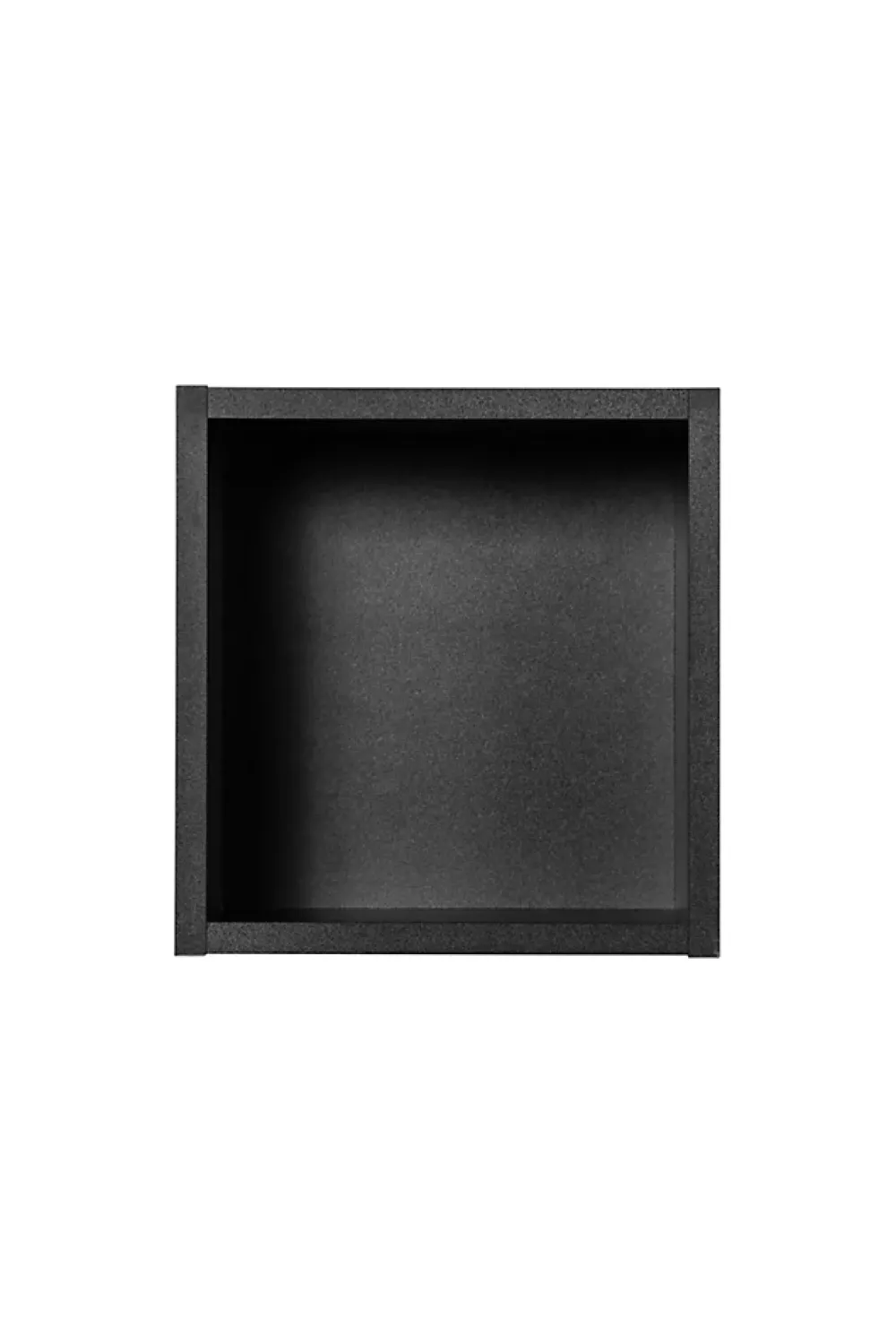 Furnidea Etagère haut de salle de bain suspendue NOVA NOIR 27 x 28 cm