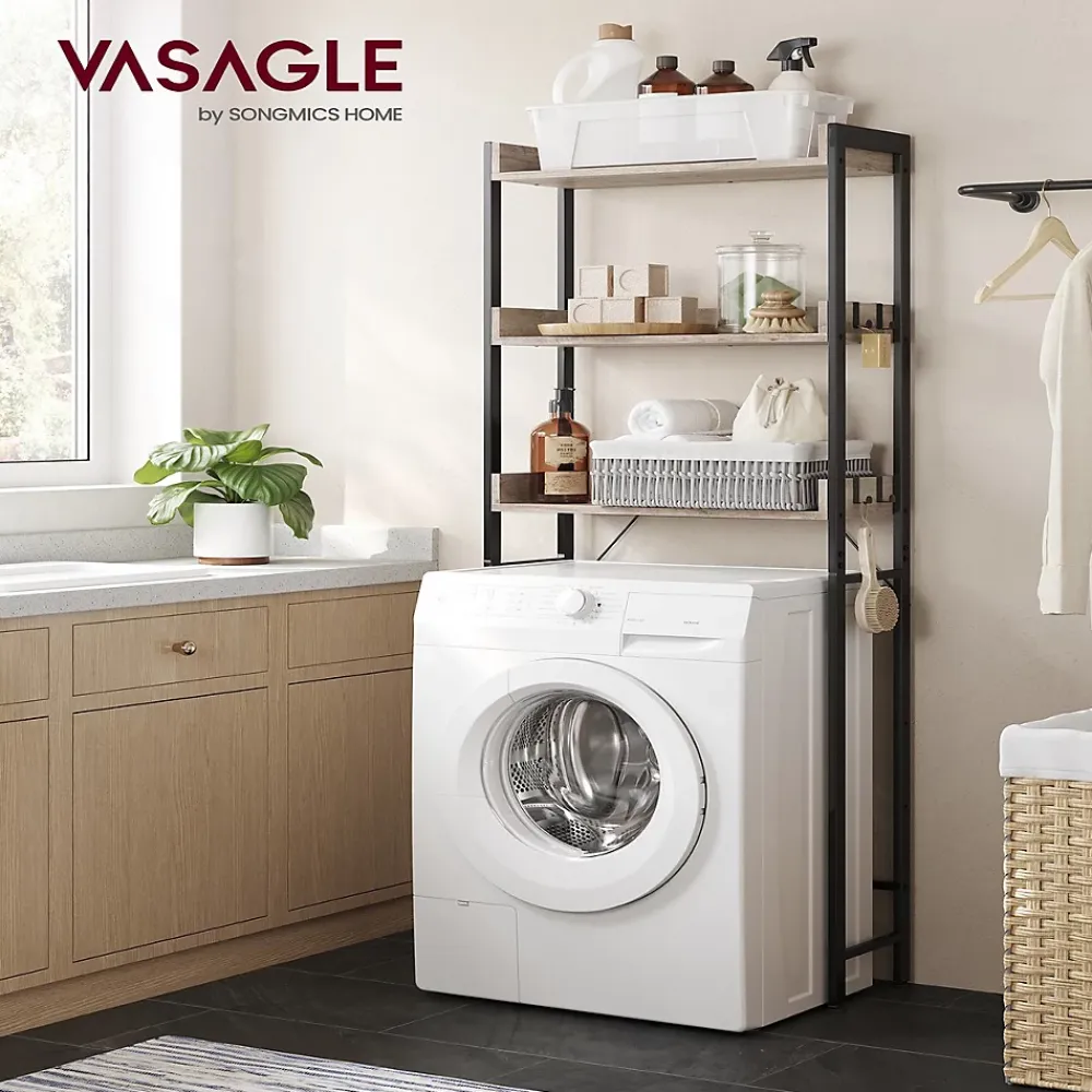 Etagère Salle De Bains|Calicosy Etagère pont WC avec 3 étagères - L63 cm