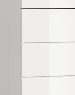 Meuble Sous Lavabo|Chb Collection Eteka - Meuble sous-lavabo (L/H/P : 60x56x34 cm) en imitation blanc et blanc brillant profond