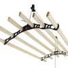 MonsterShop Etendoir à Linge Suspendu - Noir - 2m