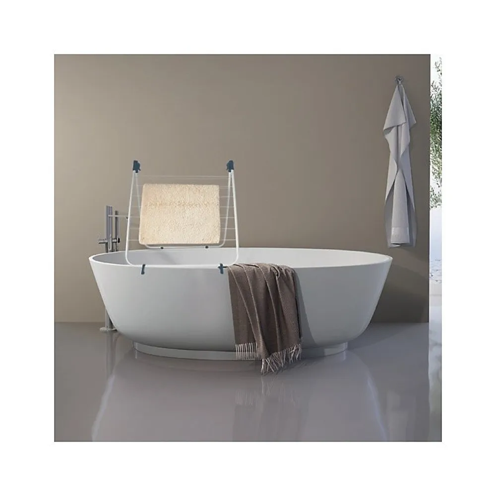 Etendoir À Linge|MSV Etendoir pour baignoire 10M Acier Blanc