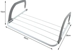 Etendoir À Linge|Jardimobilideco Etendoir Sèche-linge pour balcon 50x15x29 cm plastique