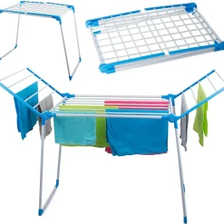 Jardimobilideco Etendoir séchoir a linge pliable 13 mètres