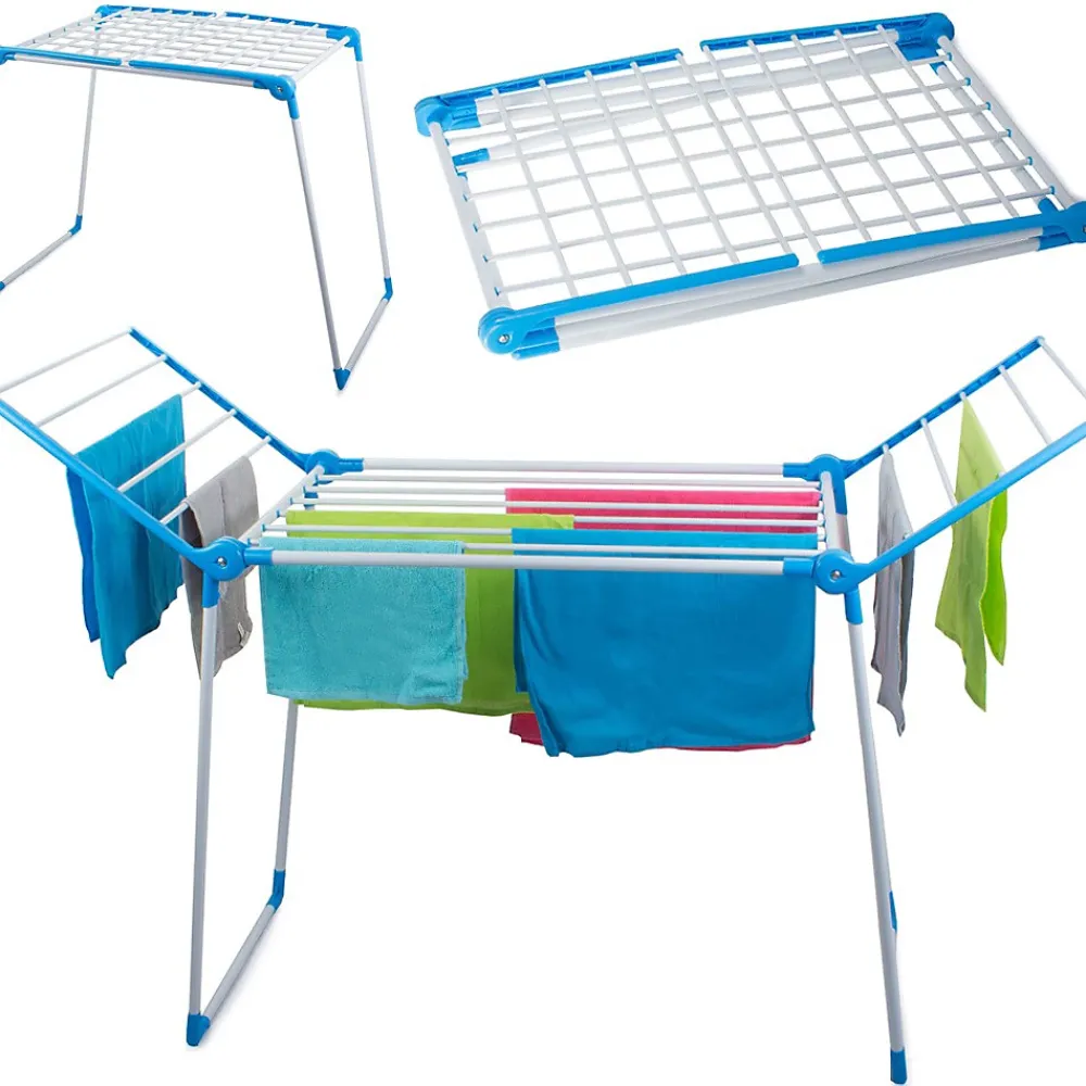 Jardimobilideco Etendoir séchoir a linge pliable 13 mètres