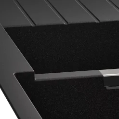 Evier Et Robinet De Buanderie|GoodHome Evier à encastrer en composite quartz noir 2 bacs et égouttoir l. 50 x H. 30,4 x P. 19,7 cm Torla