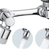 MTK Extension éco aérateur d'eau orientable, bi-jets, chrome,