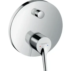 Robinet De Douche|Hansgrohe Façade mitigeur bain douche encastré 2 sorties Talis S chromé