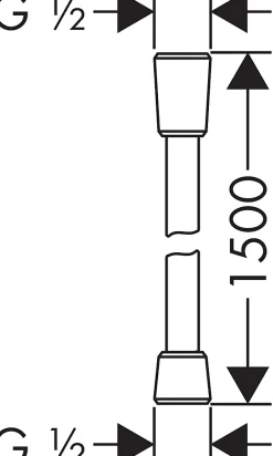 Hansgrohe Flexible de douche 150 cm Isiflex
