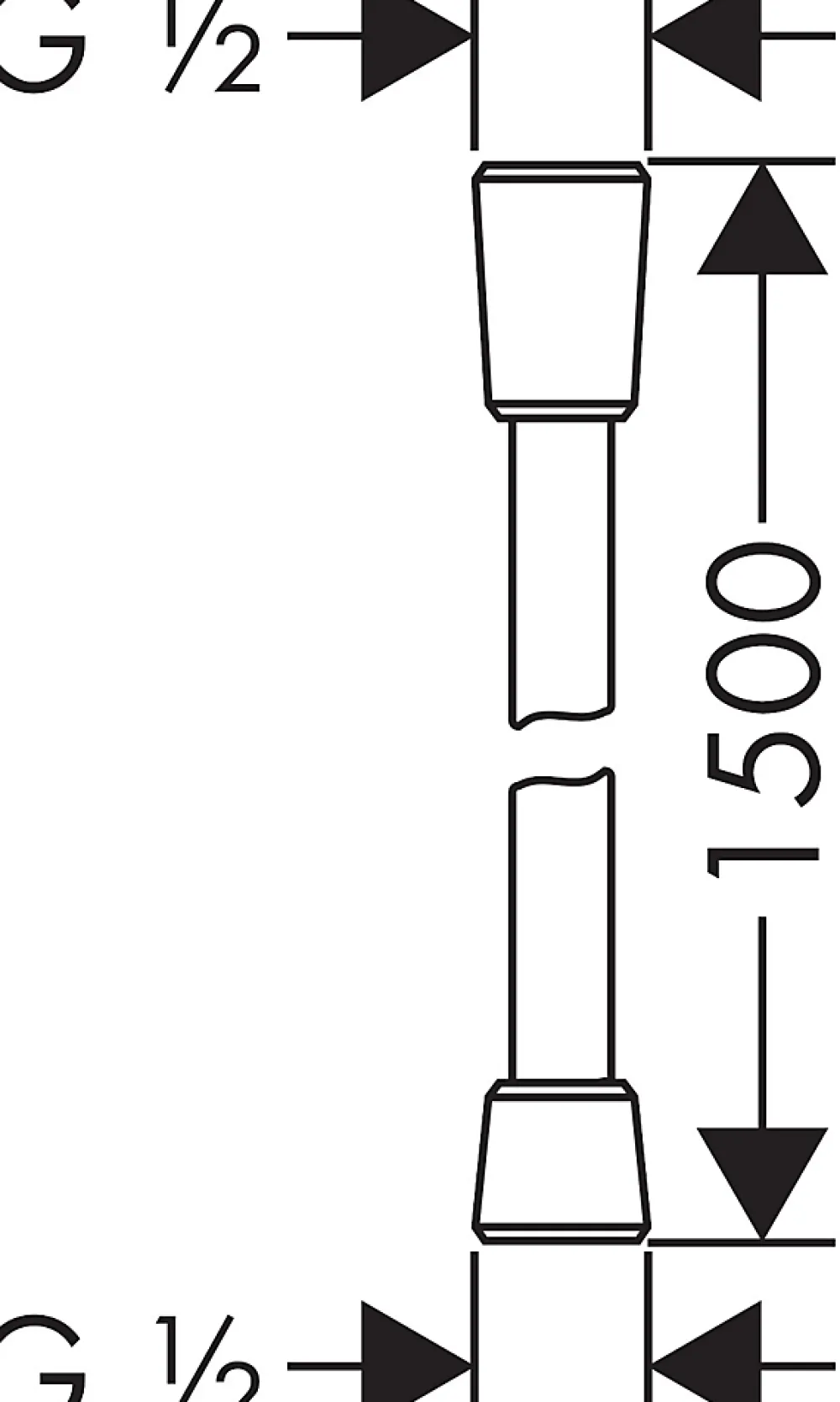 Hansgrohe Flexible de douche 150 cm Isiflex