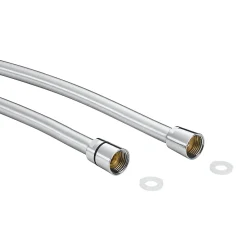 GoodHome Flexible de douche argent PVC 1,5 m